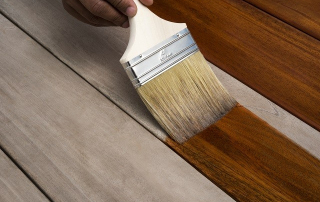 using oil on mahogany deck